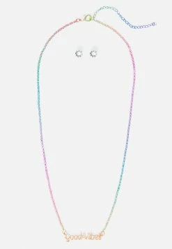 Jacmel Goldtone Pendant Necklace & Earring Set Bags & Accessories