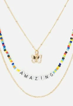 Jacmel Beaded & Goldtone 3-Layer Pendant Necklace Set