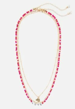 Jacmel Bags & Accessories Beaded & Goldtone 3-Layer Pendant Necklace Set