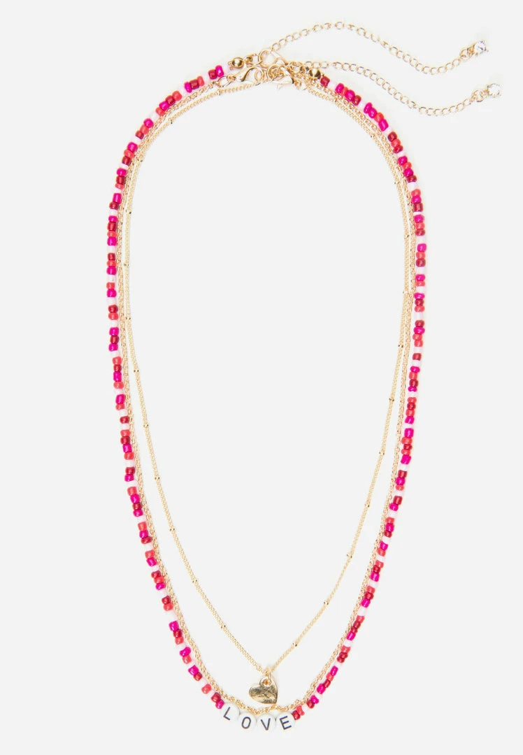 Jacmel Bags & Accessories Beaded & Goldtone 3-Layer Pendant Necklace Set 3 Jacmel Bags & Accessories Beaded & Goldtone 3-Layer Pendant Necklace Set