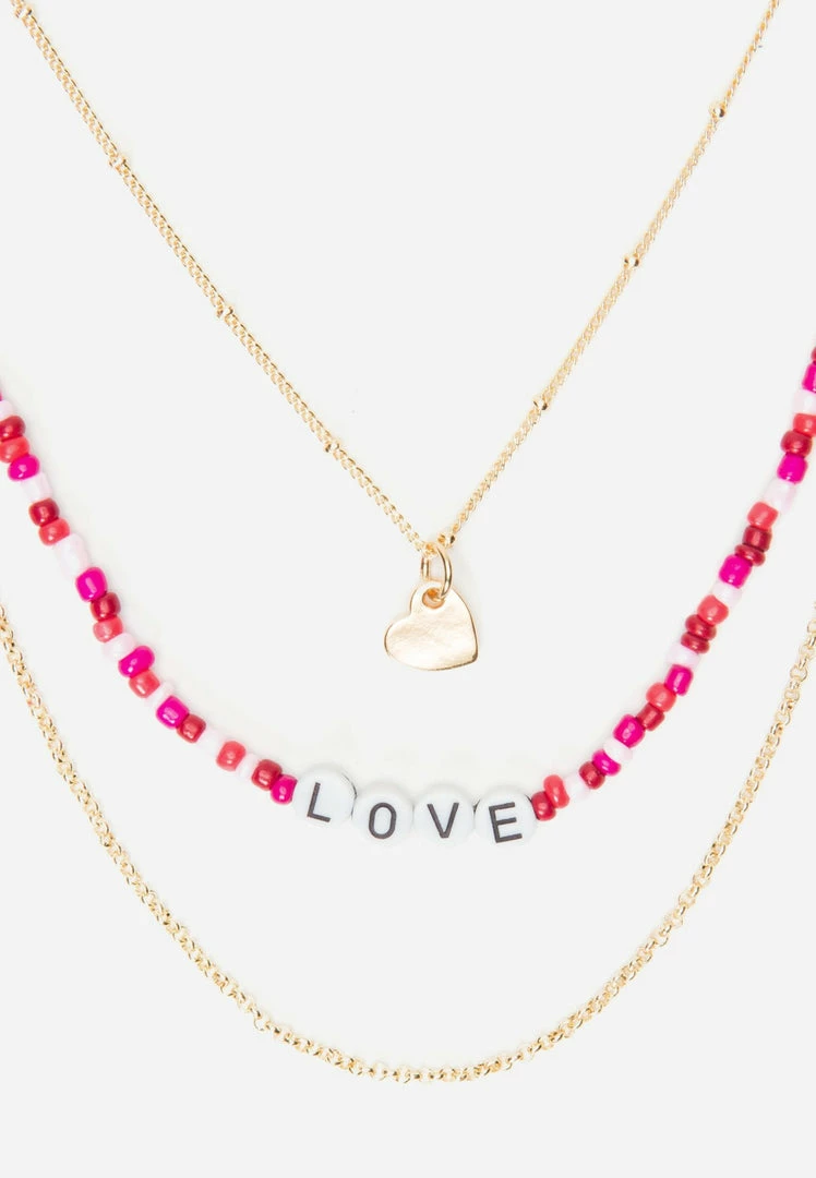 Jacmel Bags & Accessories Beaded & Goldtone 3-Layer Pendant Necklace Set 4 Jacmel Bags & Accessories Beaded & Goldtone 3-Layer Pendant Necklace Set