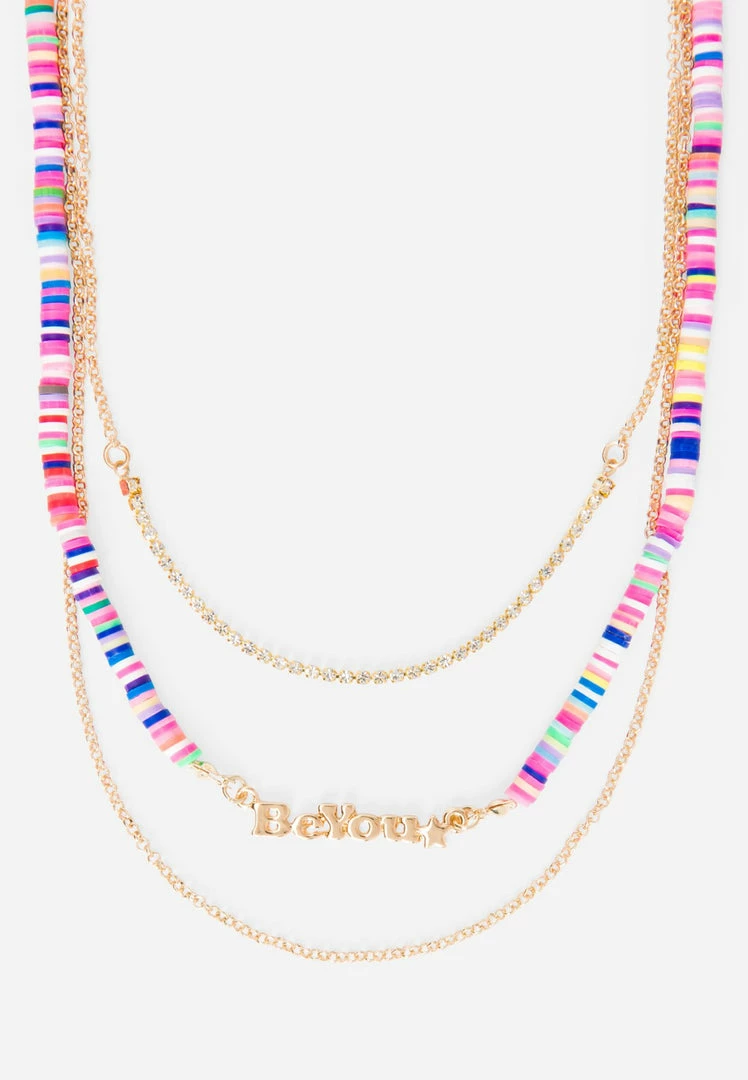 Jacmel Bags & Accessories Beaded & Goldtone 3-Layer Pendant Necklace Set 4 Jacmel Bags & Accessories Beaded & Goldtone 3-Layer Pendant Necklace Set