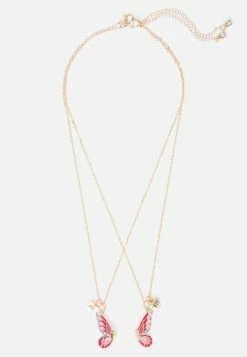 Jacmel Goldtone Best Friend Pendant Necklace Set