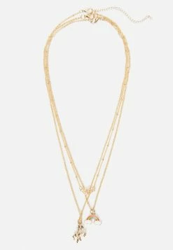 Jacmel Bags & Accessories Goldtone 3-Layer Pendant Necklace Set