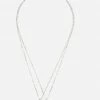 Jacmel Silvertone Best Friend Pendant Necklace Set