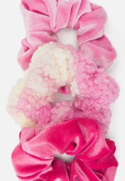 FANTASIA Bags & Accessories Velvet & Faux Sherpa Hair Tie Set