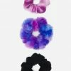 FANTASIA Velvet & Faux Fur Hair Tie Set