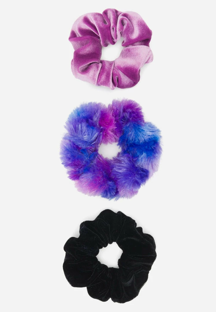 FANTASIA Velvet & Faux Fur Hair Tie Set 3 FANTASIA Velvet & Faux Fur Hair Tie Set