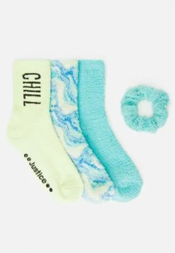 High Point Design Faux Sherpa Gripper Crew Socks 3 Pack