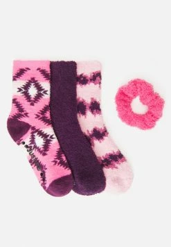 High Point Design Faux Sherpa Gripper Crew Socks 3 Pack