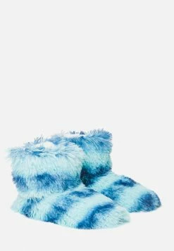 High Point Design Faux Fur Boot Slippers