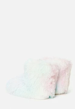 High Point Design Faux Fur Boot Slippers