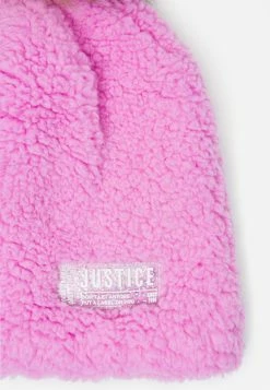 FANTASIA Faux Sherpa Pom-Pom Beanie Hat & Gloves Outerwear