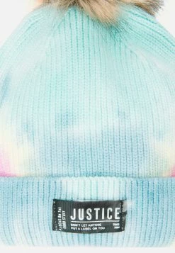 FANTASIA Outerwear Tie-Dye Pom-Pom Beanie Hat & Gloves