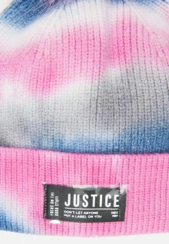 FANTASIA Tie-Dye Pom-Pom Beanie Hat & Gloves