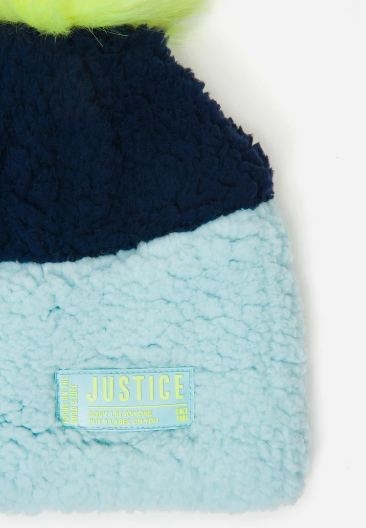 FANTASIA Faux Sherpa Pom-Pom Beanie Hat & Gloves Outerwear 4 FANTASIA Faux Sherpa Pom-Pom Beanie Hat & Gloves Outerwear