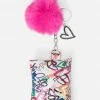 Jacmel Bags & Accessories Pom-Pom Keychain Wallet