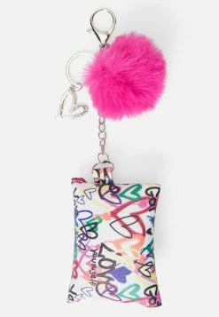 Jacmel Bags & Accessories Pom-Pom Keychain Wallet