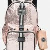 Accessory Innovations Shimmer Color Block Backpack Set
