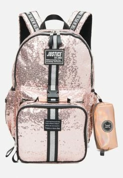 Accessory Innovations Shimmer Color Block Backpack Set