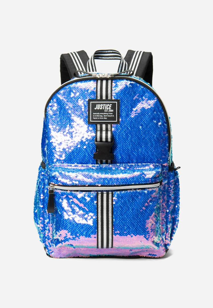 Accessory Innovations Sequin Striped Backpack Set Bags & Accessories 4 Accessory Innovations Sequin Striped Backpack Set Bags & Accessories