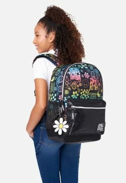 Accessory Innovations Glitter Graphic Backpack With Keychain Bags & Accessories